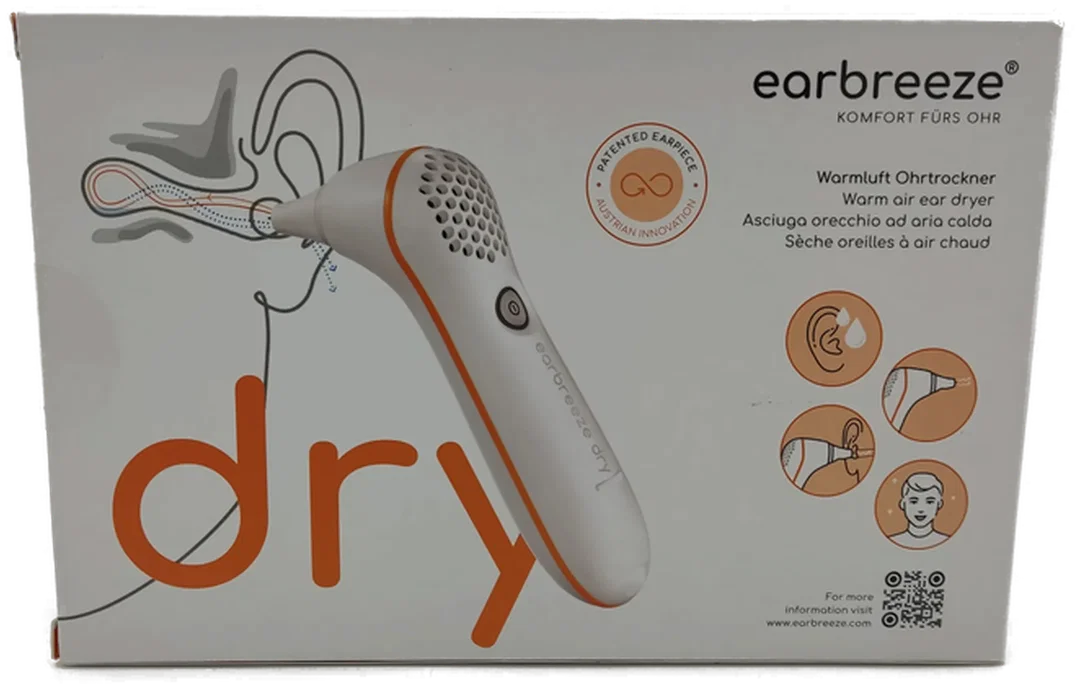 Elektrischer Warmluft-Ohrtrockner earbreeze Pflegehelfer | Neu mit Etikett – Bild 1