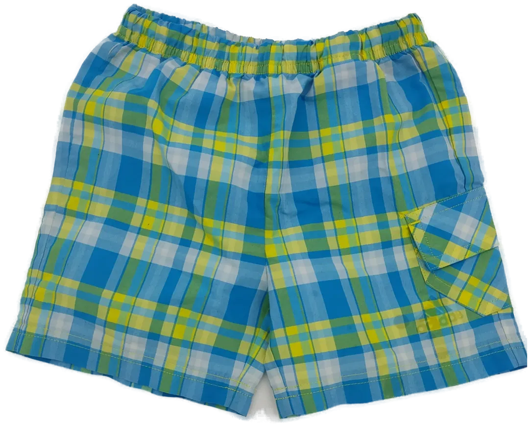 adidas Babyshort blau-grün kariert - 86 - Bild 4