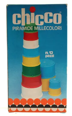 Chicco Piramide Millecolori – Stapelbecher-Pyramide, 12-teilig, Made in Italy - Bild 3
