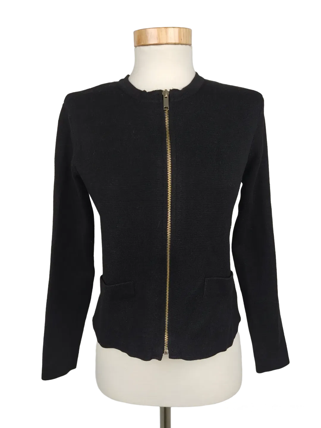 Zara Damen Strickjacke, schwarz - Gr. S - Bild 1