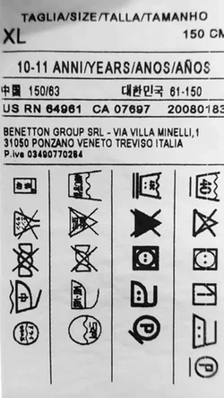 United Colors of Benetton Kinderhose dunkelblau Gr. XL - Bild 6