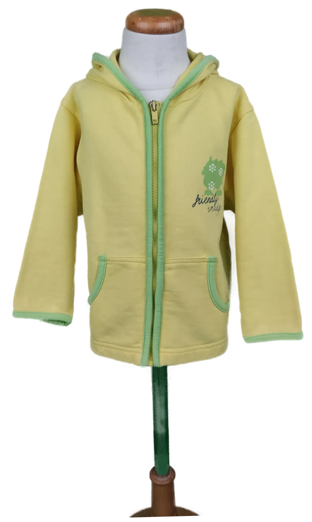 Kinder Kapuzensweatjacke gelb - 92 - Bild 3