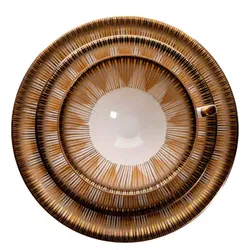 BAVARIA SCHIRNDING 3-teiliges Porzellanset mit 2 Tellern und 1 Tasse in weiß-gold - Bild 2