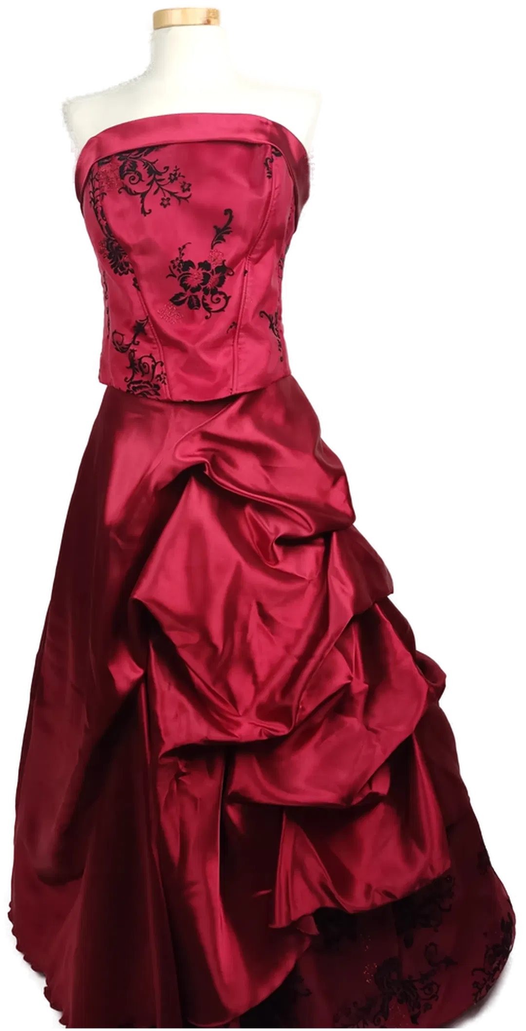 An-Mar Abendkleid maxi rot/schwarz - XL/42 - Bild 1