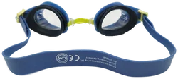 Tchibo Haifisch Schwimmbrille - Band ca. 35cm / blau-gelb - Bild 3