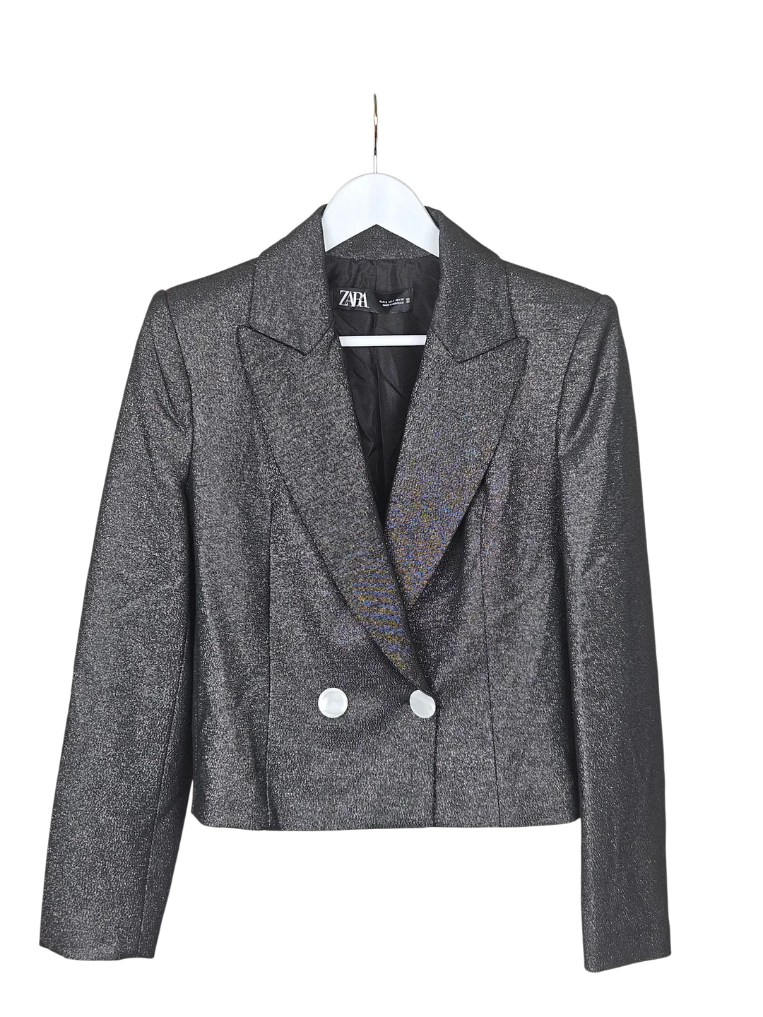 ZARA Damen Blazer, silber - Gr. S – Bild 1
