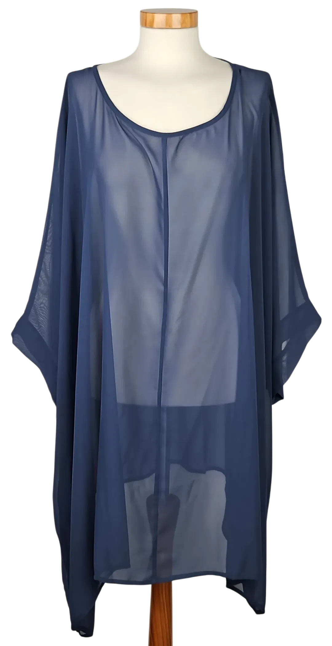 Ulla Popken Damen Tunika, blau - Gr. EU 58/60 - Bild 1