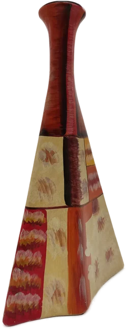 Abstrakte Tonvase in pyramidenähnlicher Form – Vorschau 2
