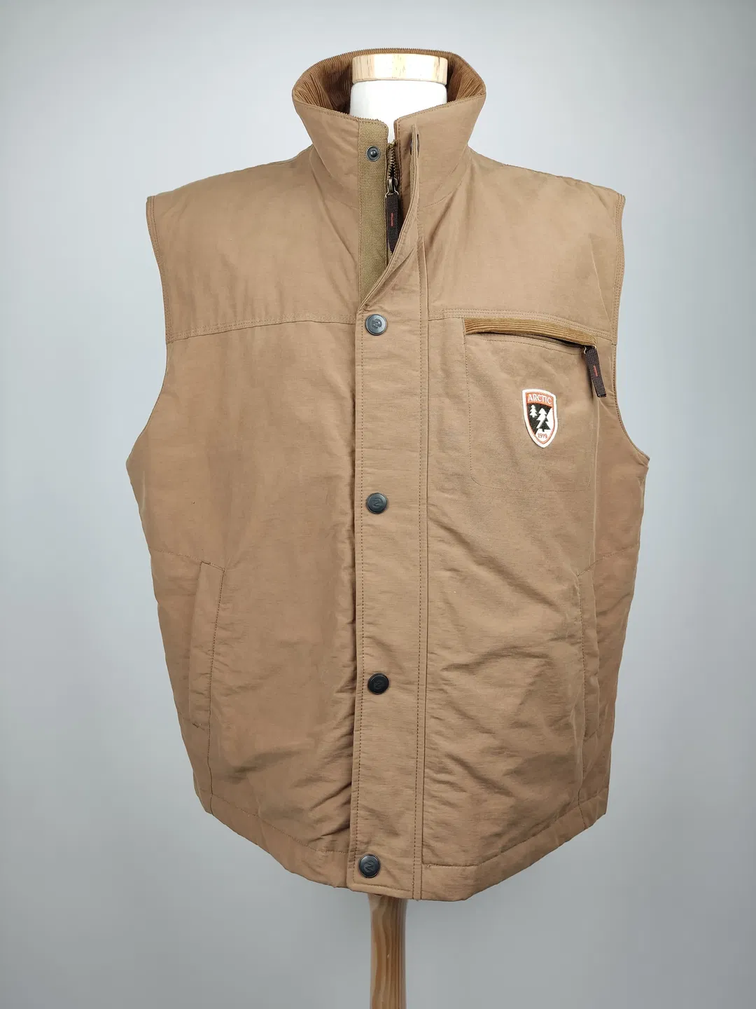 Herren ARCTIC EXPLORER Gilet beige- 4XL/ 58 - Bild 4