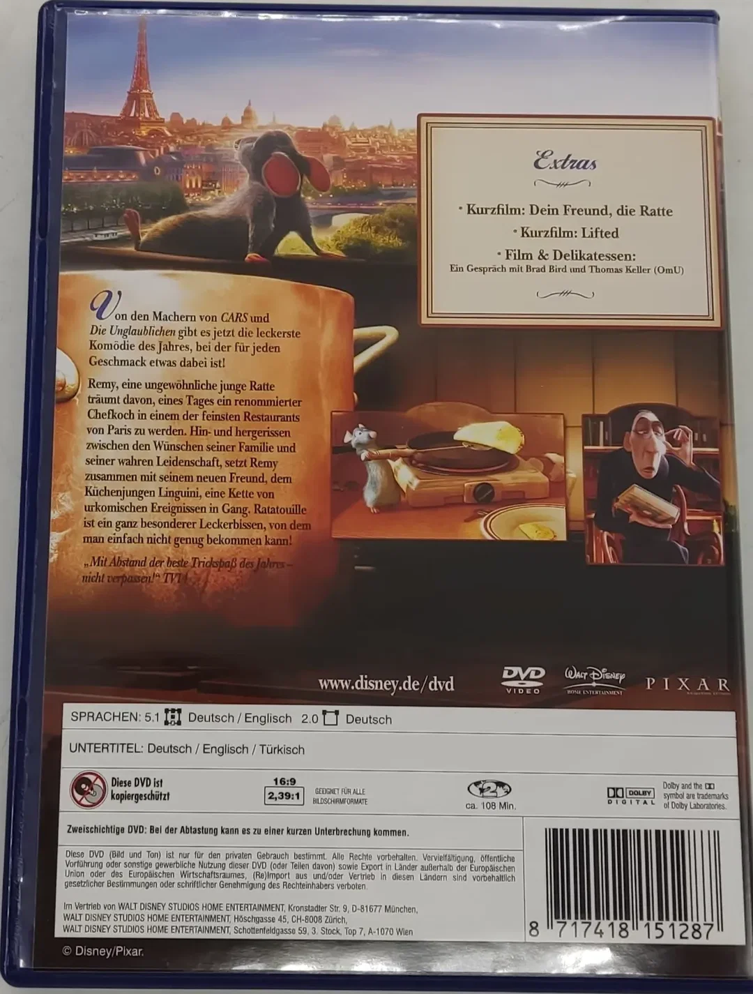 DVD Disney Pixar "Ratatouille" – Bild 2
