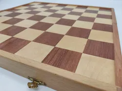 Schachspiel aus Holz mit handgeschnitzten Figuren - Bild 6
