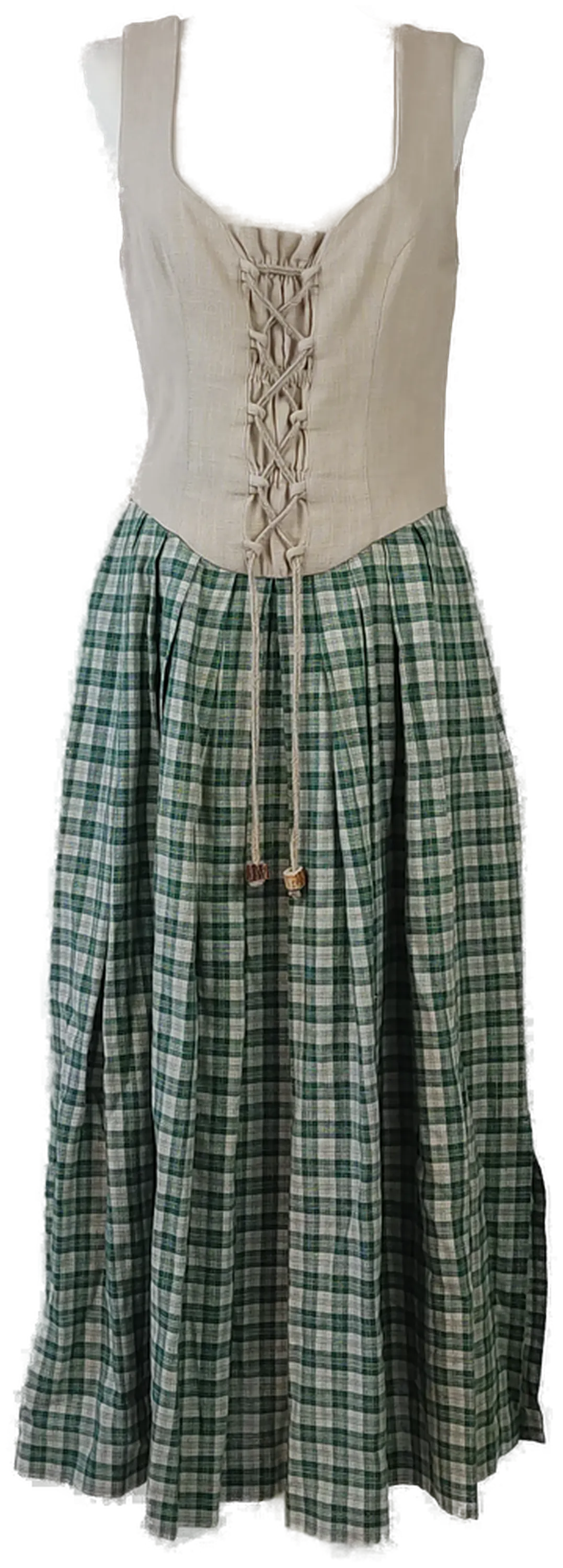 Damentrachtenkleid grau,grün mit Hornknöpfen - EUR 34 - Bild 1