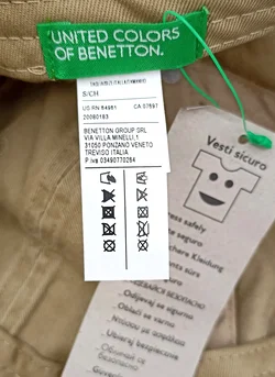 United Colors of Benetton Kinderschildkappe beige Gr. S/CH – Vorschau 3