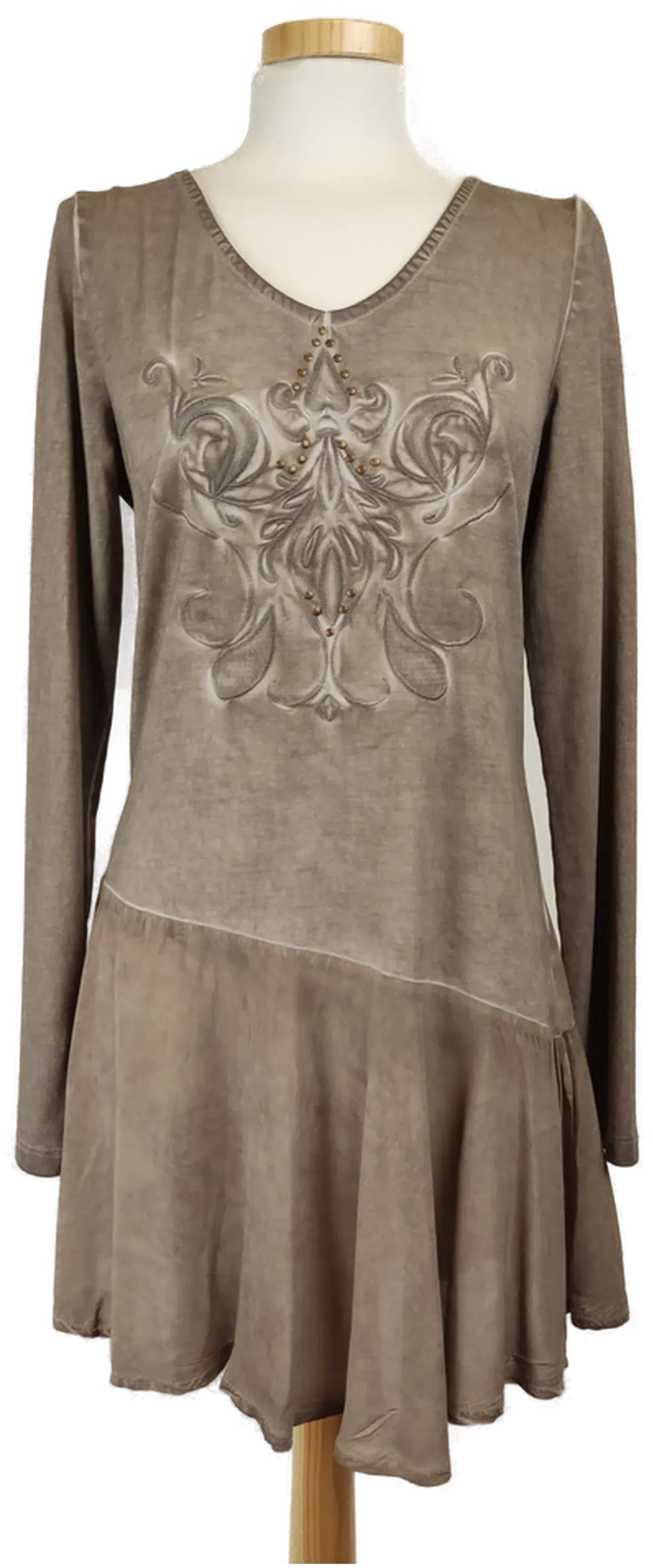 Yest Damen Longshirt braun - S/36 - Bild 1