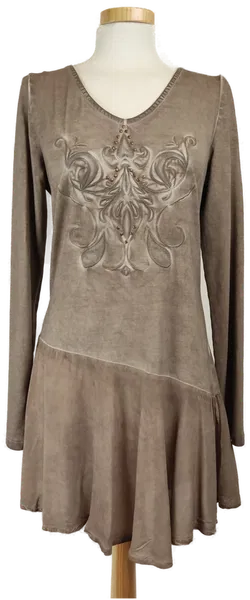 Yest Damen Longshirt braun - S/36 - Bild 1