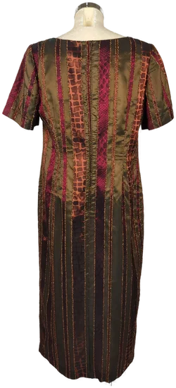 Maxi-Abendkleid Bronzestreifen | Petra  Wiechmann - Bild 2