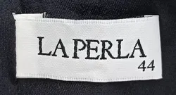 LA PERLA Badeanzug schwarz mit Kunstleder-Applikationen Gr. 38 - Bild 3