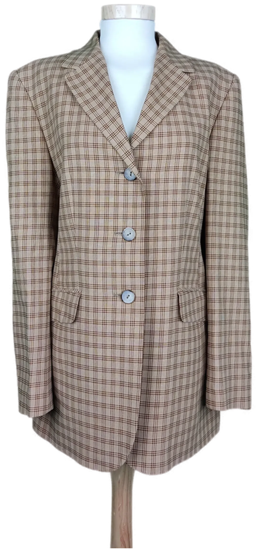 Dinomoda Damen Blazer braun kariert - S/36 - Bild 4