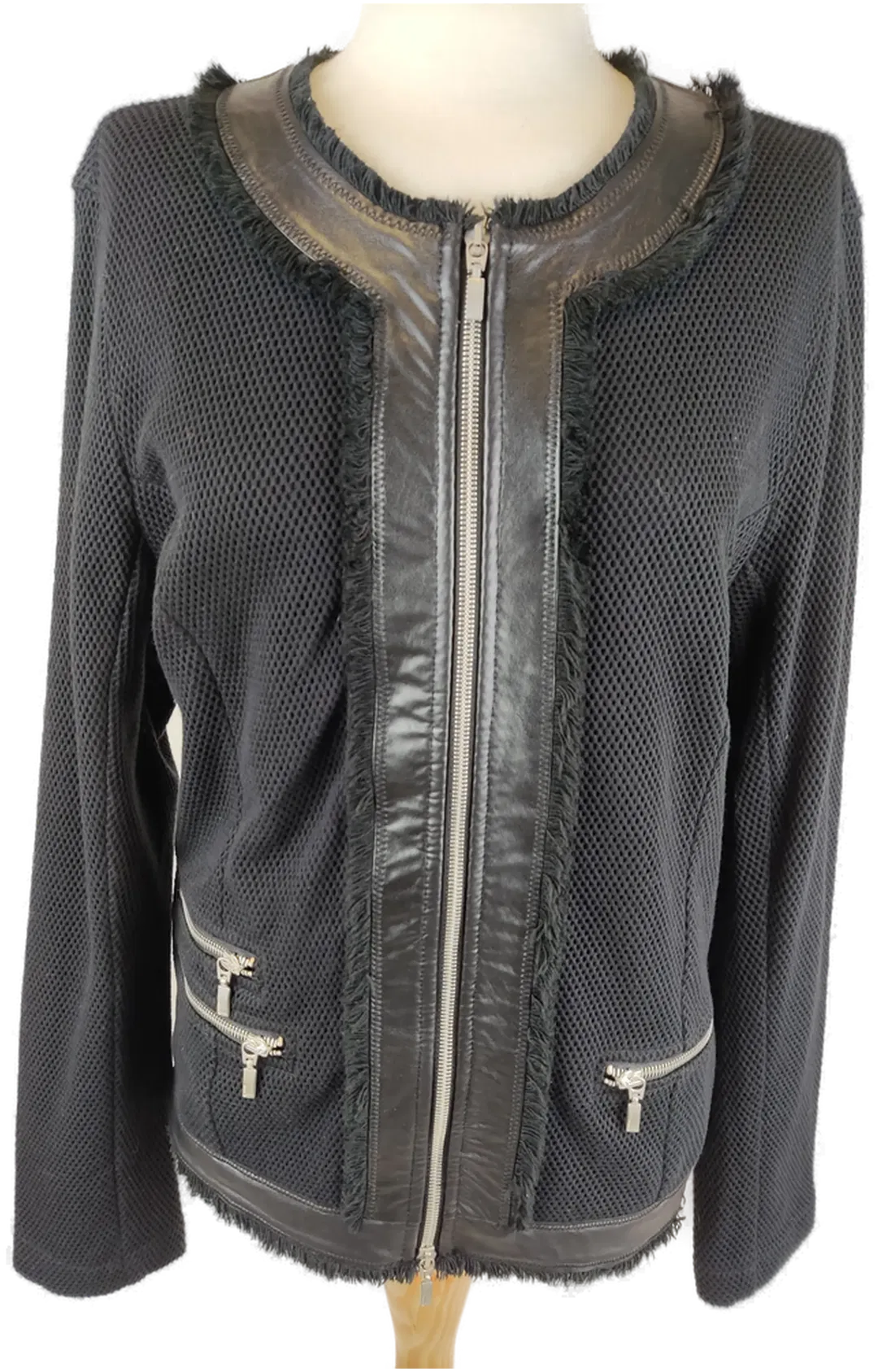 Gerry Weber Damen Blazer mit Zipp schwarz- L/ 40 - Bild 4