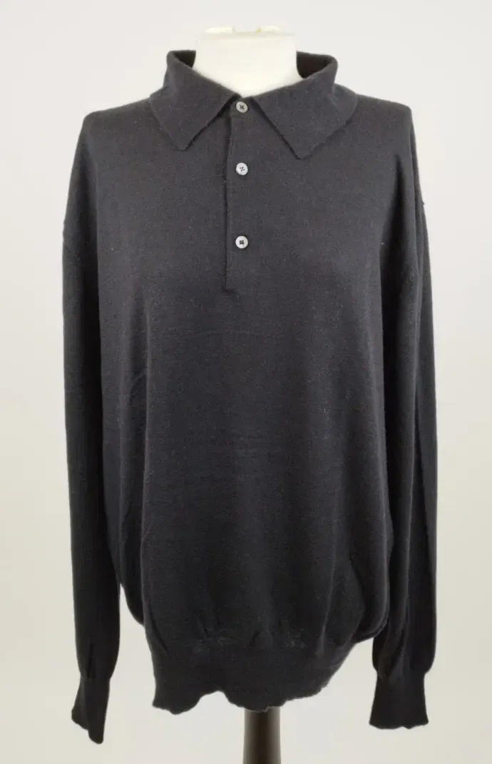 Hemisphere Pullover im Polo-Stil - Gr. 54 / 100% Kaschmir - Bild 1