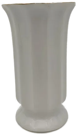 Porzellan - Vase mit Blumendekor - Bild 7