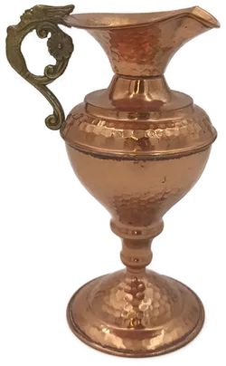 Kupferkrug mit Messinggriff - Bild 3