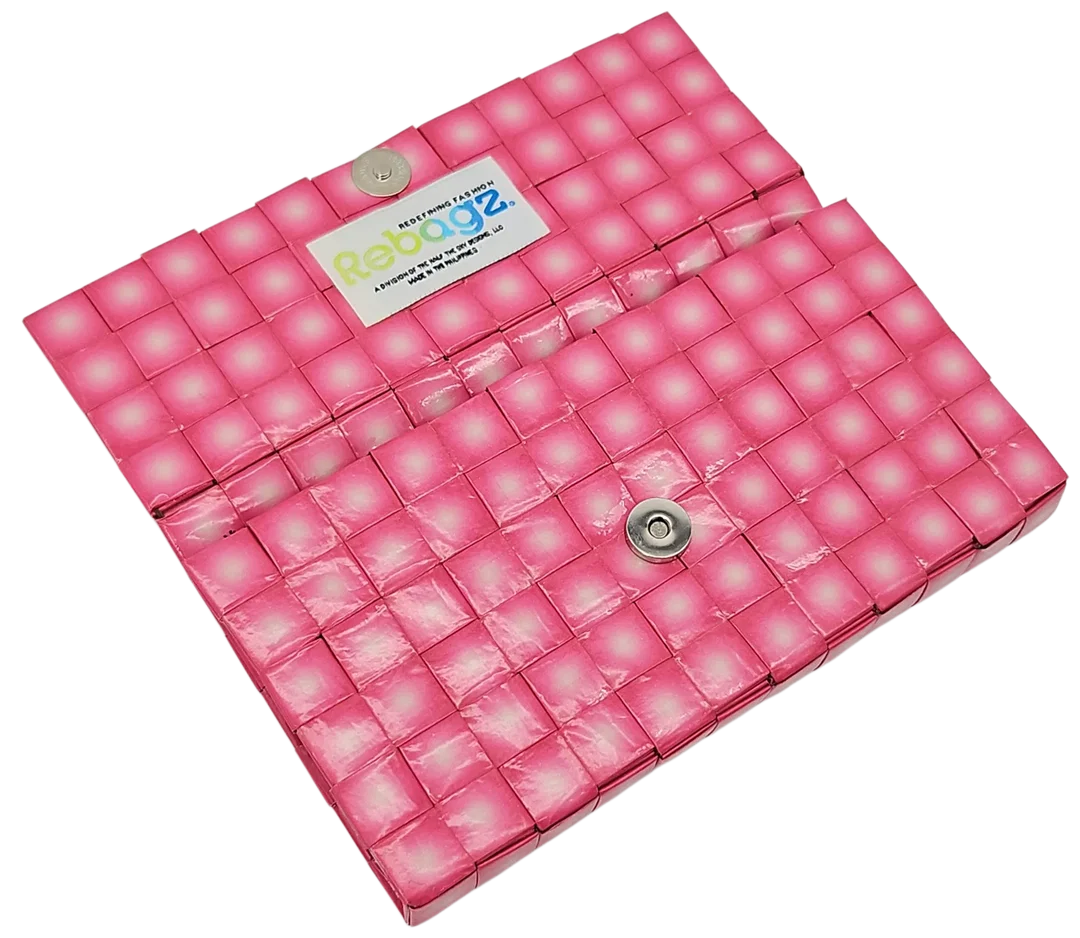 Rebagz Upcycling Damen Geldbörse - pink  – Bild 3