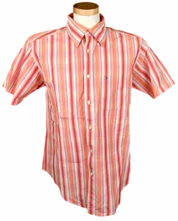 Tommy Hilfiger Herrenhemd orange/rot Gr. M – Vorschau 1