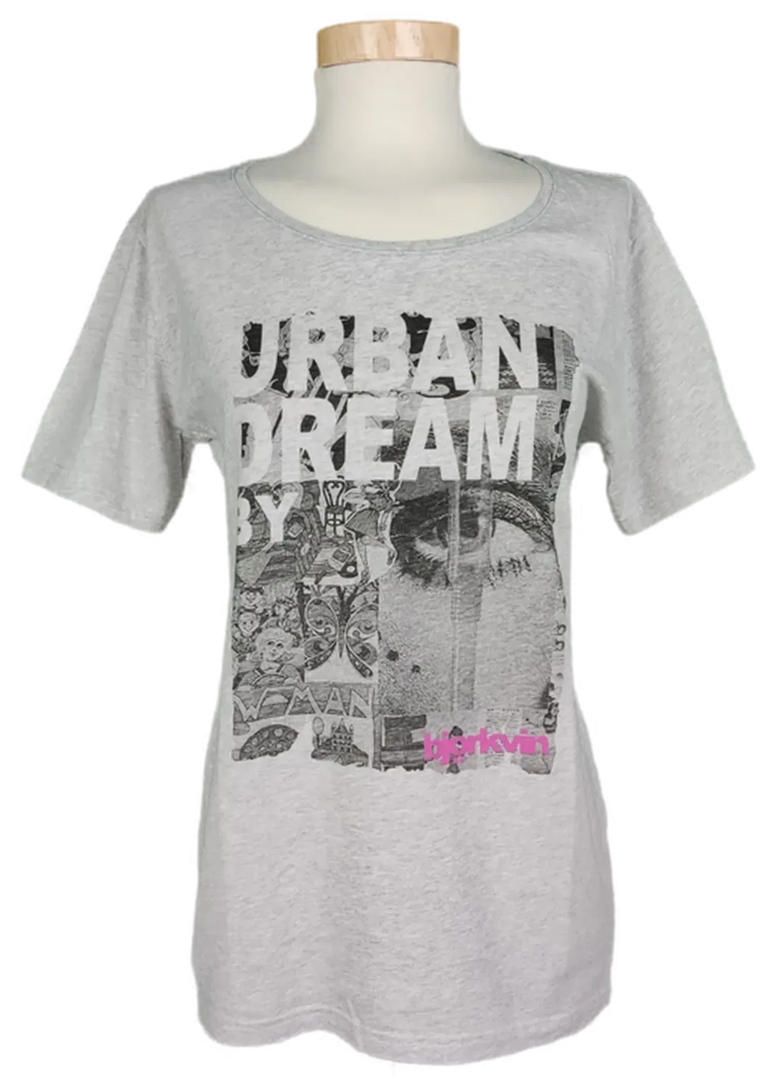 björkvin Damen T-Shirt grau bedruckt - M/38 - Bild 4