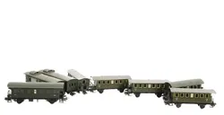 Märklin Personen- und Gepäckwagen 8 Stück Blechgehäuse H0 - Bild 1