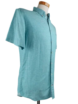 Tommy Hilfiger Herren Kurzarmhemd, blau - Gr. S - Bild 3