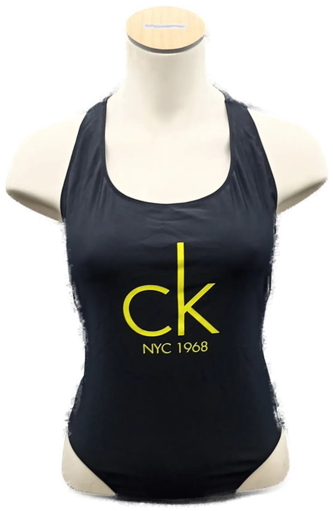 Calvin Klein Badeanzug schwarz mit Logo Gr. M - Bild 1