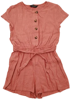 Primark Kinder, Jumpsuit kurz, Gr. 122/128, lachsrosa 