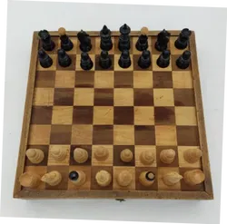 Altes  Schach/Mühle Spiel aus Holz - Bild 1