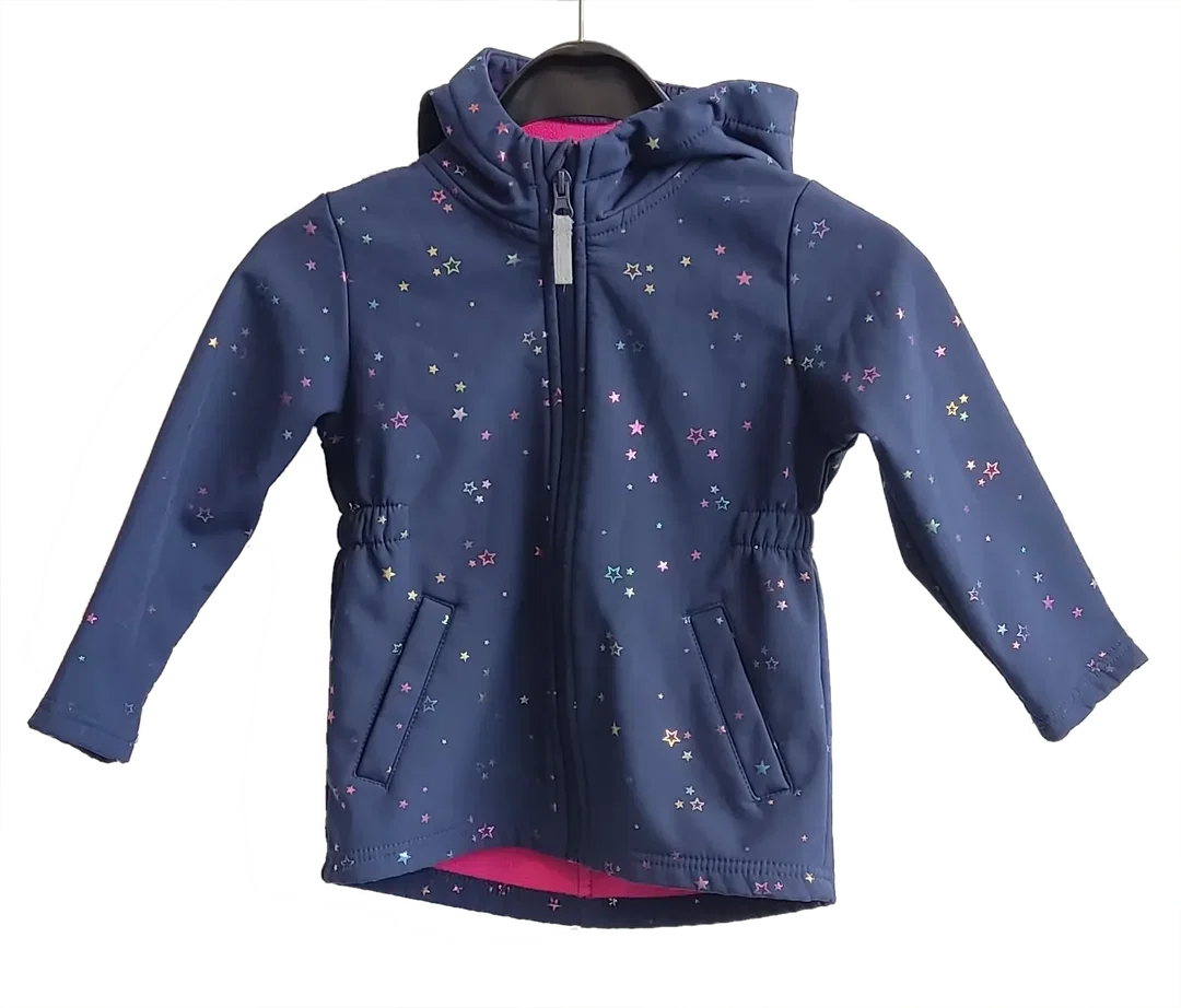 Topolino Mädchen Softshelljacke. dunkelblau mit Sternen - Gr. 104 - Bild 1