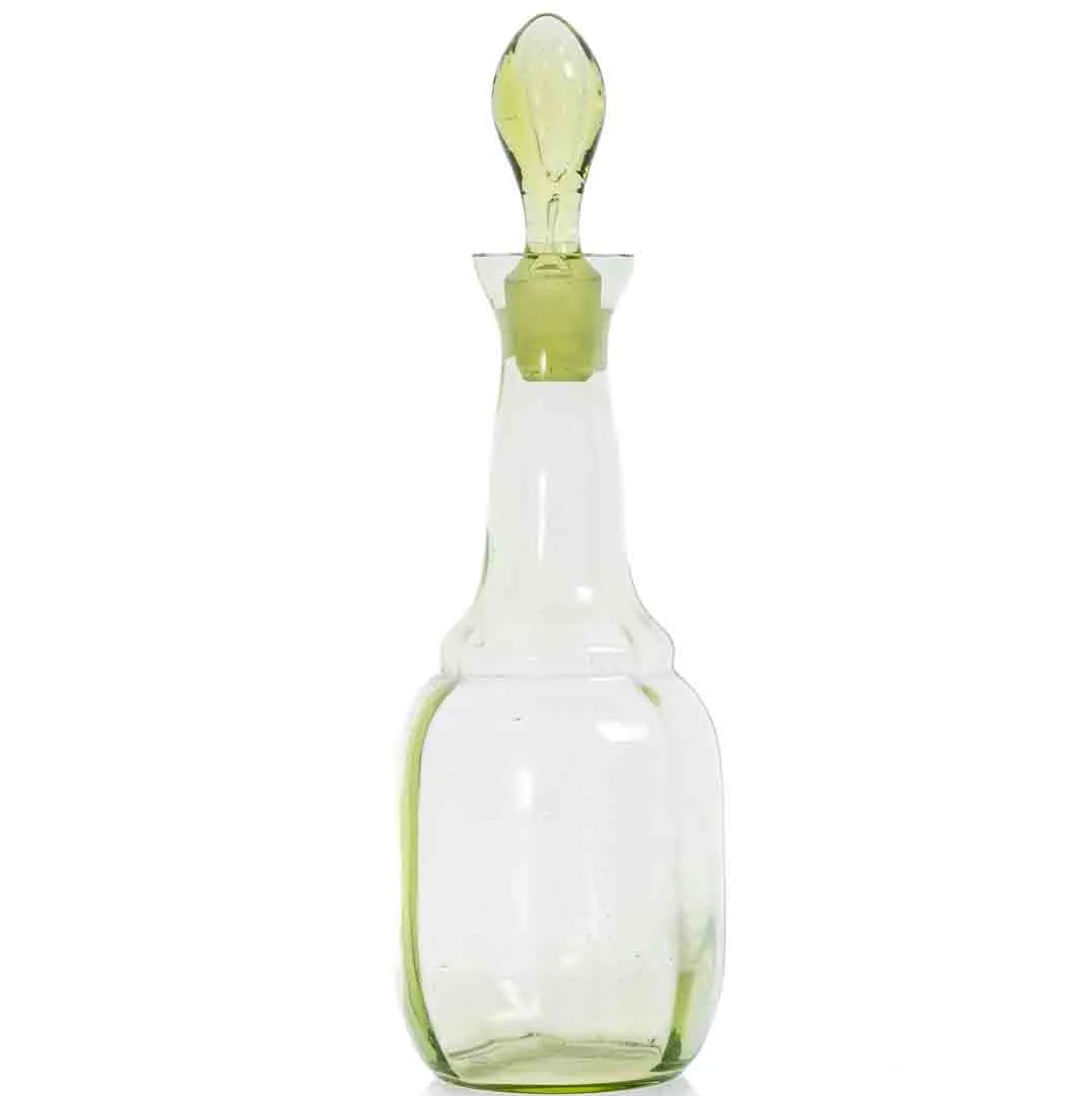 Glas Flasche mit Stöpsel Grün ca 21cm Öl/Essig - Bild 4