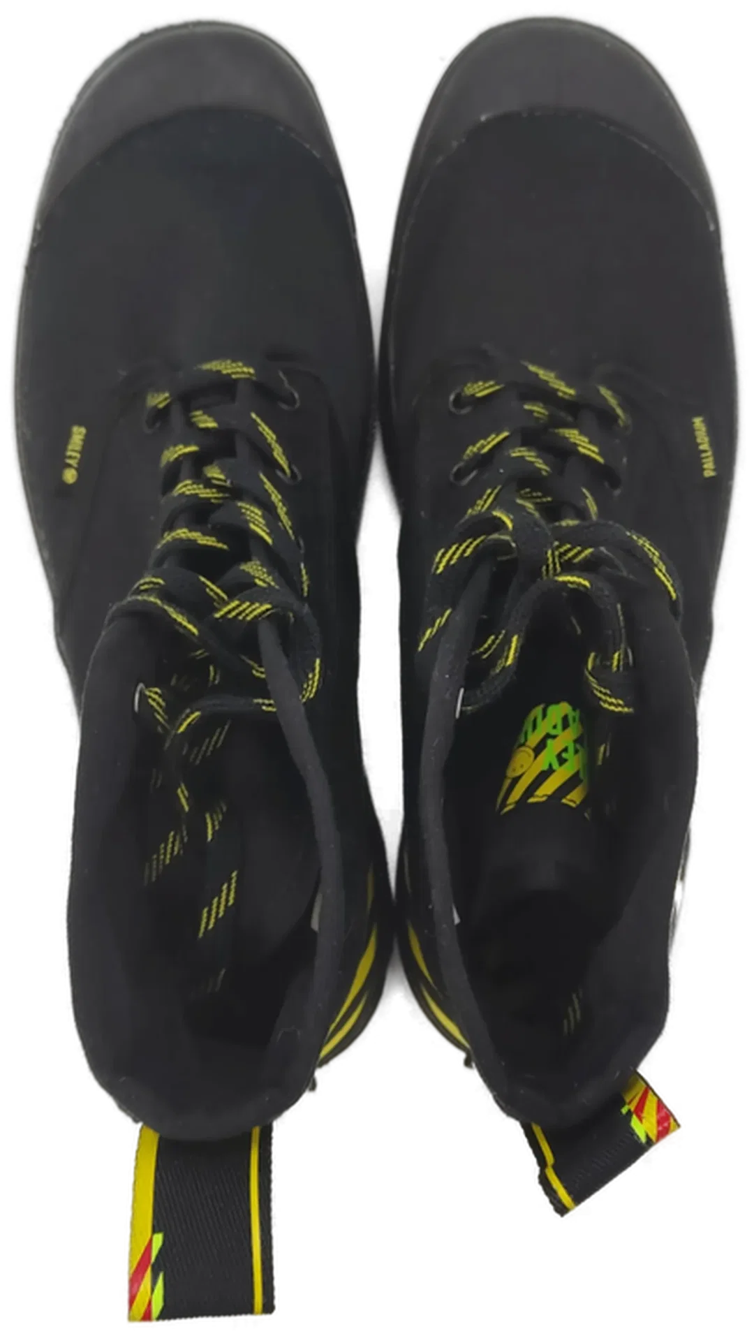 Palladium Schnürstiefeletten Pampa Smiley Change schwarz/gelb – Bild 3