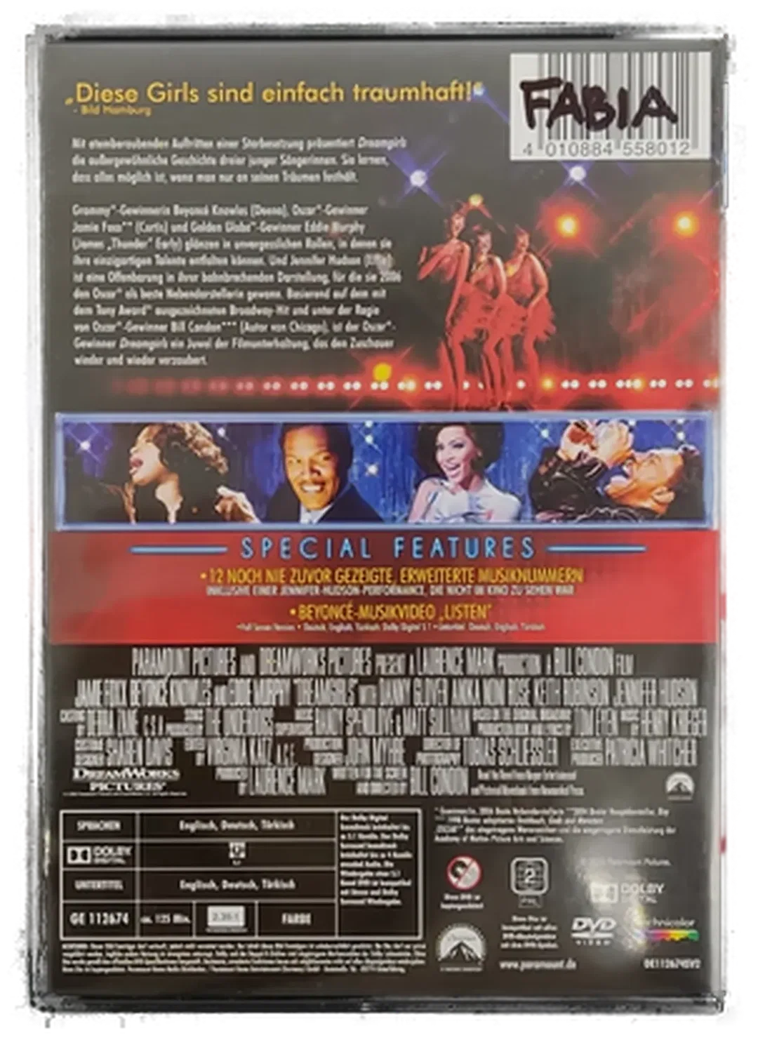 DVD "Dreamgirls" mit Jamie Foxx, Beyoncé Knowles und Eddie Murphy – Bild 2