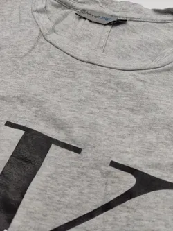 Calvin Klein Jeans Damen T-Shirt, grau - Gr. XS - Bild 4