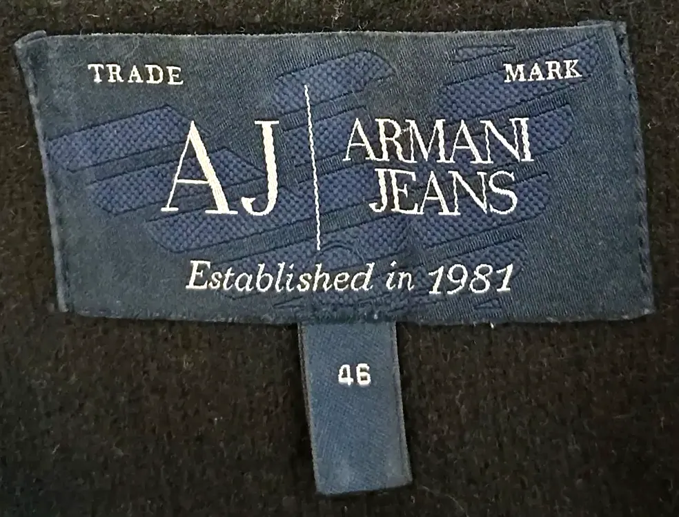 Armani Jeans Damen Poncho schwarz Gr. XL – Bild 3
