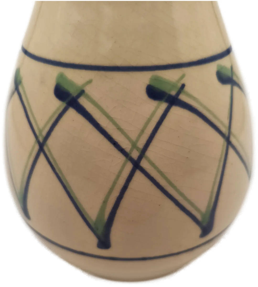 Vase, Keramik beige, Landhaus – Bild 3