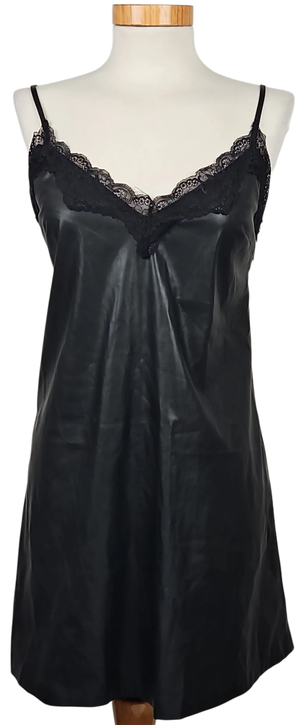 Bershka Damen Top, schwarz - Gr. S  - Bild 4
