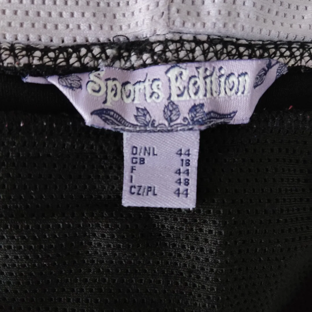 Sports Edition Damen Sporthose kurz schwarz - lila - Gr. EUR 44 – Bild 3