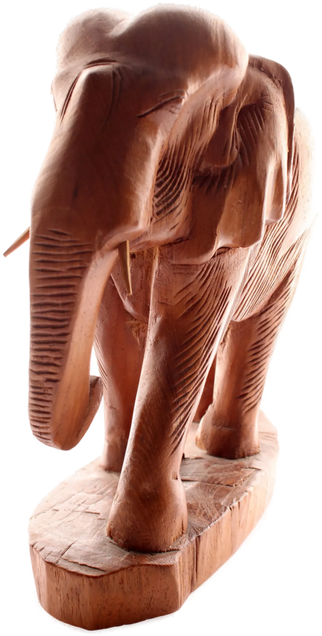 Handgeschnitzter Elefant aus Holz – 22 cm Höhe, 20,5 cm Länge - Bild 1