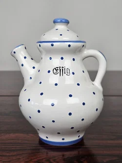 Gmundner Keramik Essig/Öl-Set - blau getupft – Vorschau 5