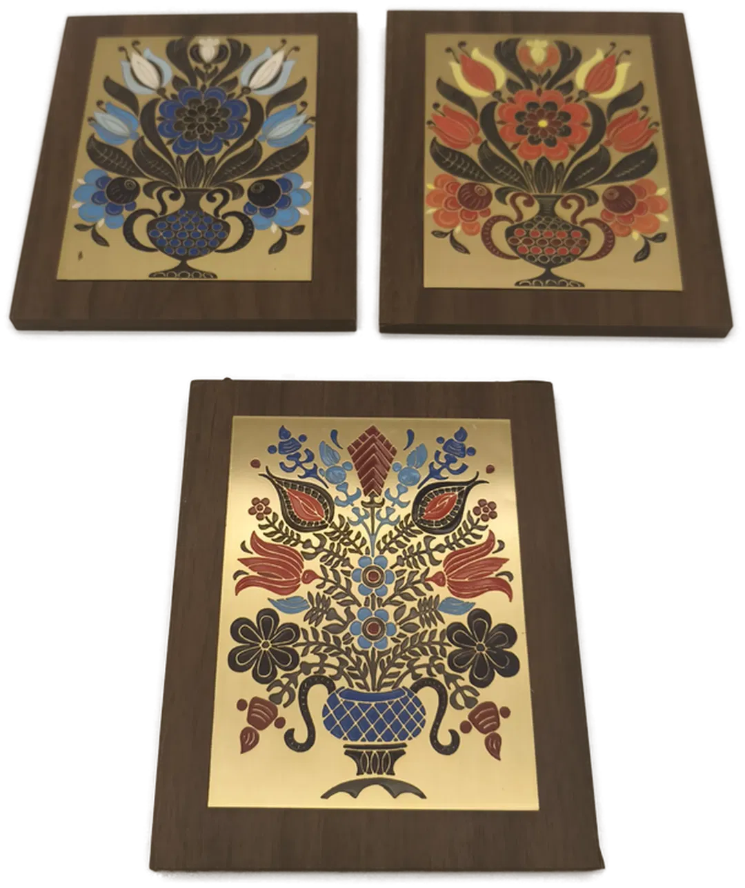 Wiener Damaszier Kunst 3 Bilder im Set - Bild 1