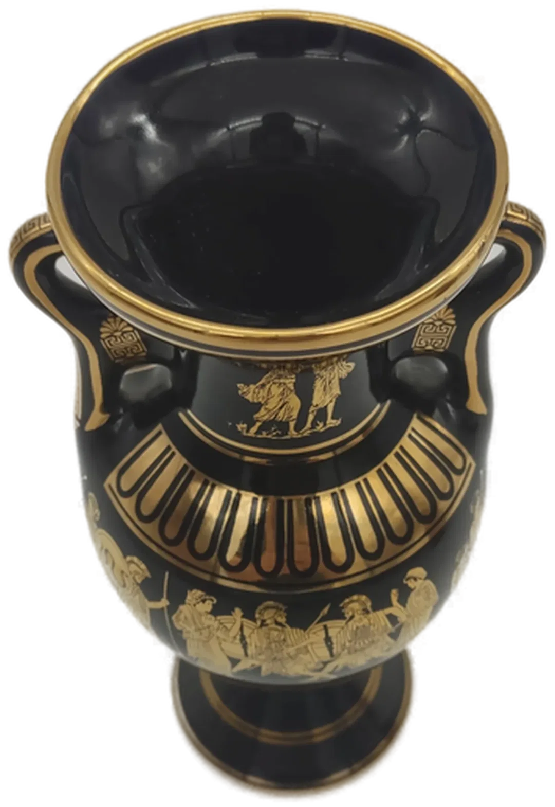 Griechische Vase von Lambros Bros, 24 k Goldbemalung – Bild 3