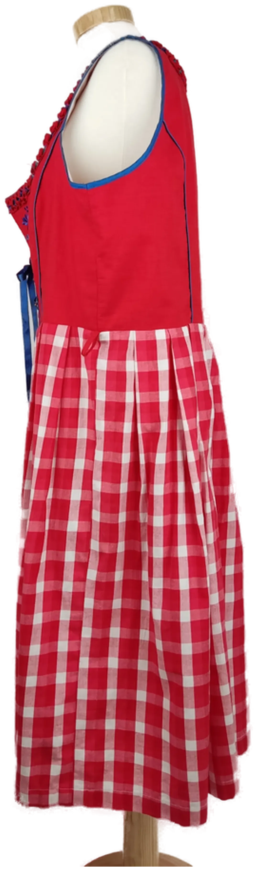 Dirndl 'Emilia Lay' rot/blau, Größe 46 – Bild 5