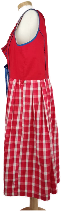 Dirndl 'Emilia Lay' rot/blau, Größe 46 - Bild 5