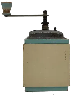 Leinbrock Ideal Vintage Kaffeemühle in Beige/Hellblau - Bild 2